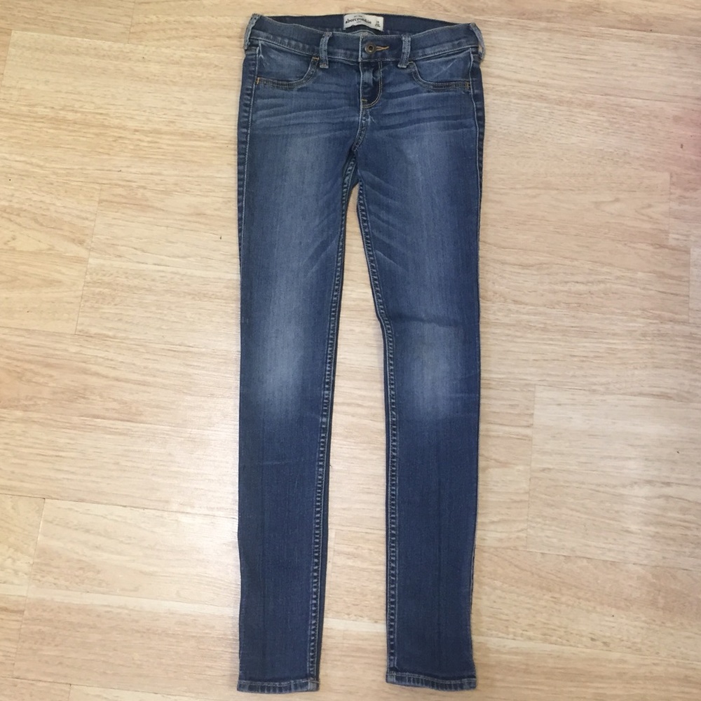 Abercrombie&fitch girls skinny jeans, dark wash